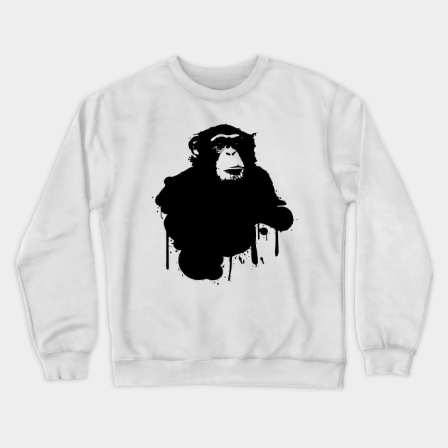 Spray Monky Crewneck Sweatshirt by maxha